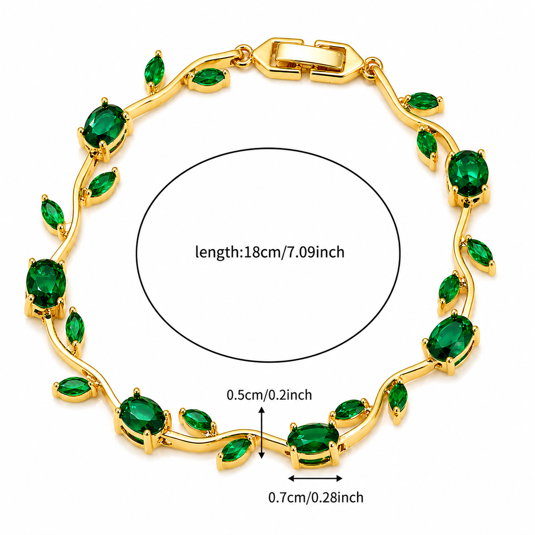 Green Tulip Bracelet
