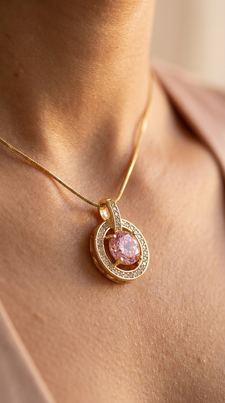 Pink Stone pendant