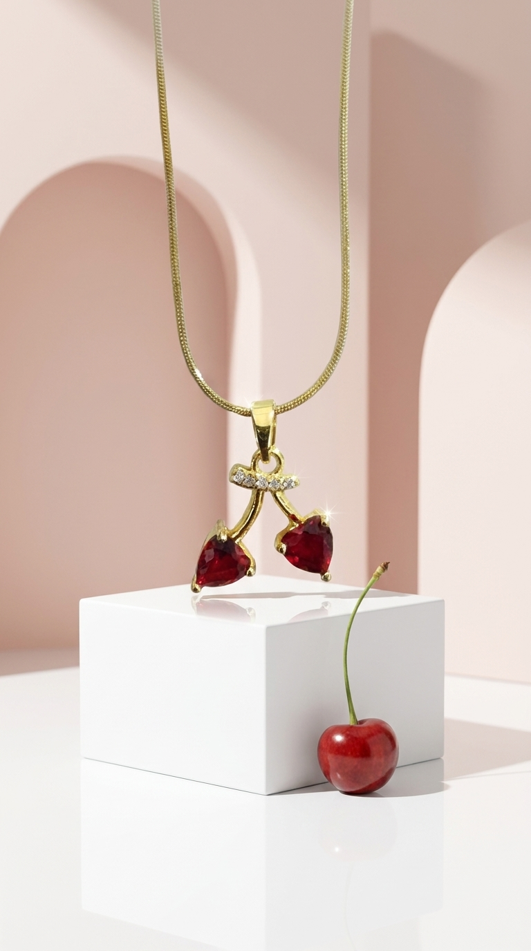 Cherry Heart Pendant
