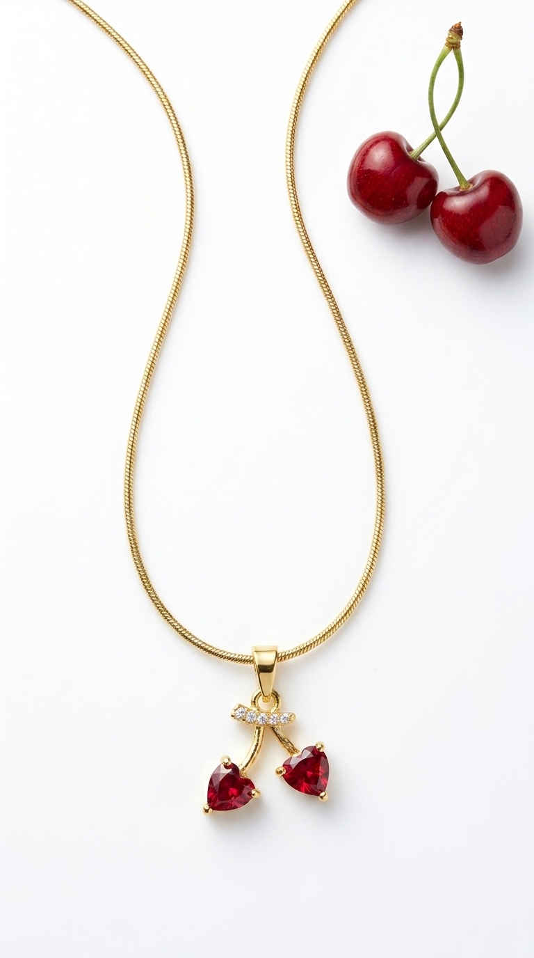 Cherry Heart Pendant